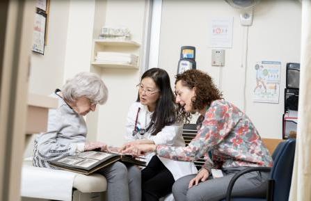 Heart and Vascular Center patient, 艾伦, shares photos of her experience as a Fulbright scholar with Edita Pllana-Pruthi, MD  and Cynthia Taub, MD.
