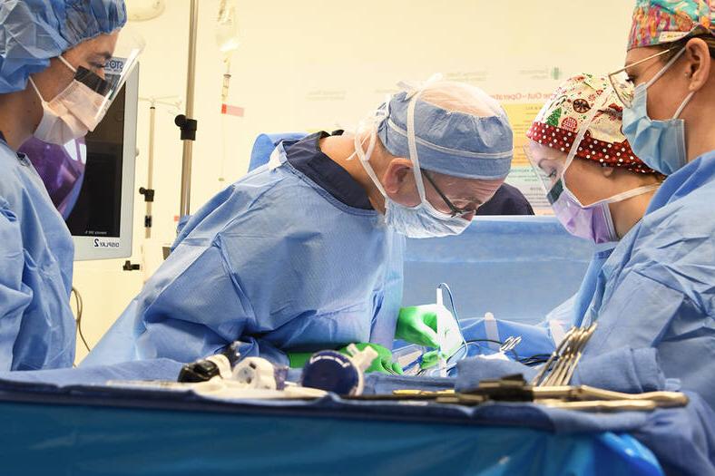 Dartmouth Health Bariatric Surgery caregivers performing surgery